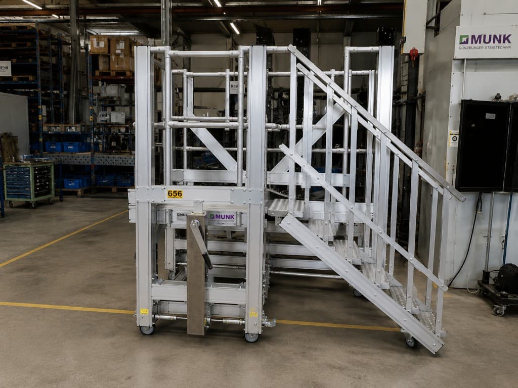 Mobile Steigtechnik mit Arbeitsbühne